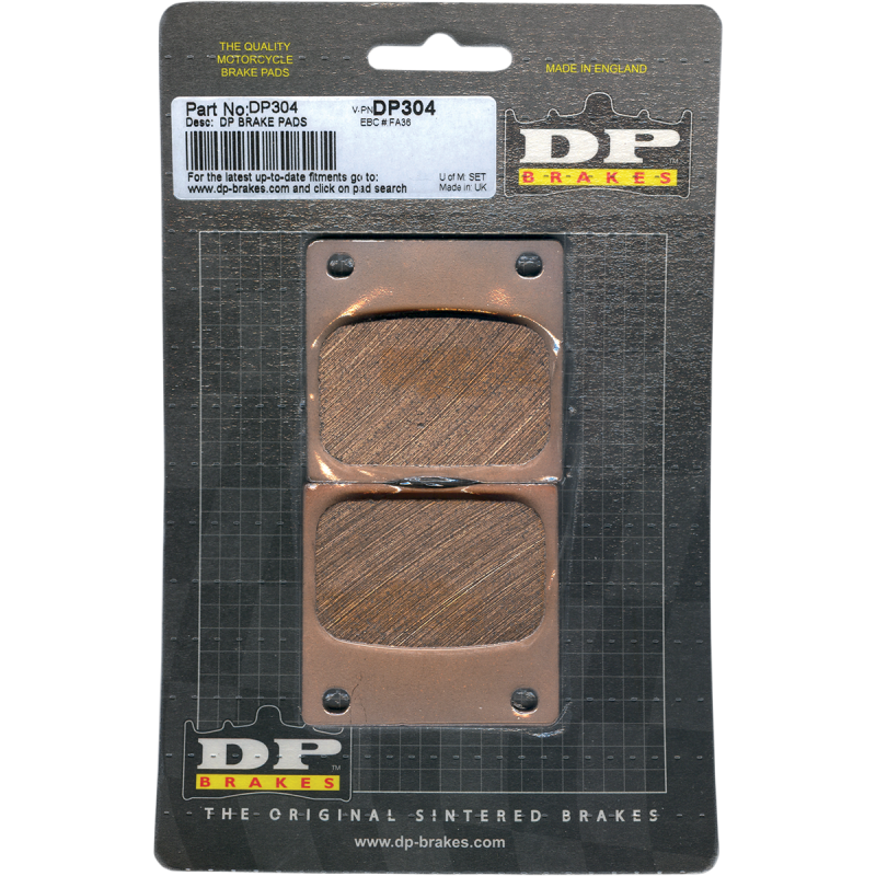 DP BRAKES DP304 STANDARD COMPOUND BRAKE PAD SET DP304
