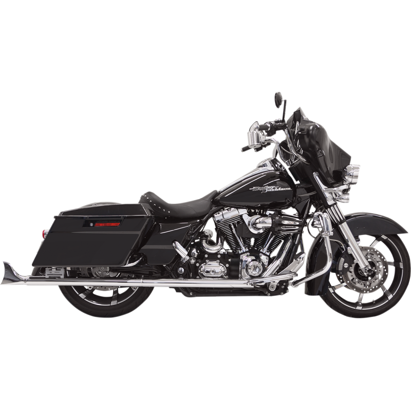 BASSANI XHAUST 95-16 FLH/FLT 33" FISHTAIL SO CH*2 W/BAFFLE 1F27E33