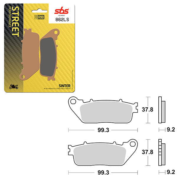SBS PERFORMANCE LS SINTER BRAKE PAD 6260862100