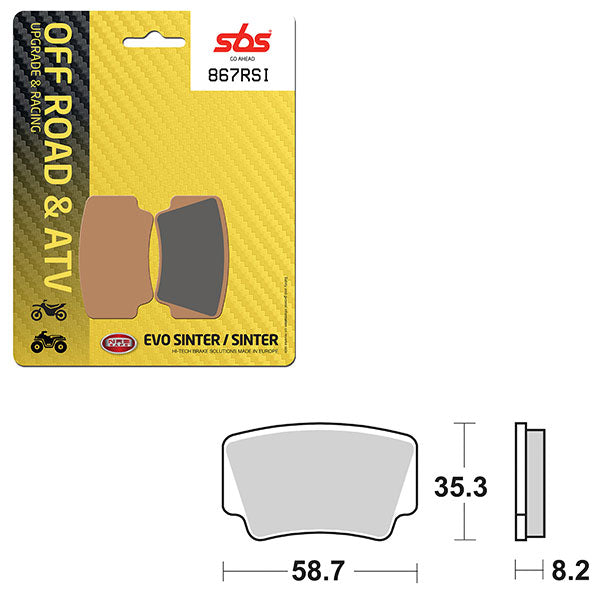 SBS EVO SINTER BRAKE PAD 6280867100