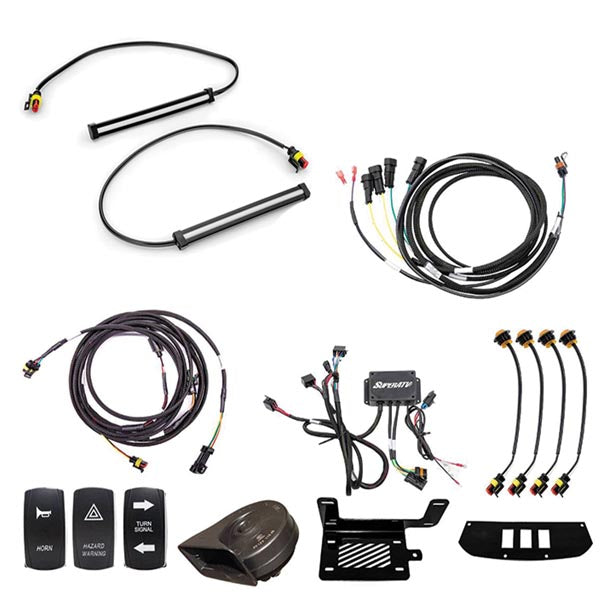 SUPERATV DELUXE SELF-CANCELING TURN SIGNAL KIT W/ 6" LED TSK-P-RANXD-007-K6