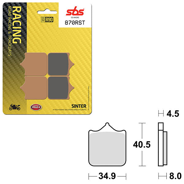 SBS ROAD RACING & TRACKDAYS SINTER BRAKE PAD 6470870100