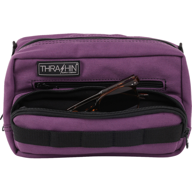 THRASHIN SUPPLY CO. BAG HANDLEBAR TSC PLUS PURPLE THB-0027