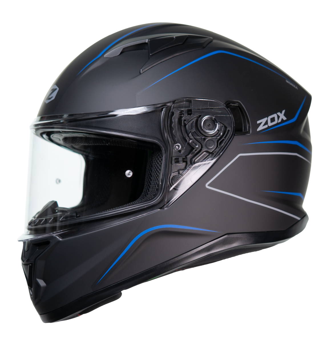 ZOX ZENITH MONZA MATTE BLK/BLU XS FS-825
