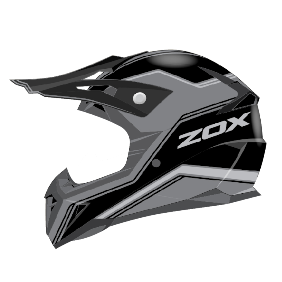 ZOX PULSE VIGOR BLACK/GREY L YM-915