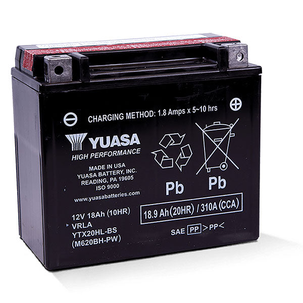 YUASA AGM BATTERY YTX20HL-BS-PW YUAM620BH-PW