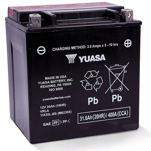 YUASA HIGH PERFORMANCE AGM BATTERY YIX30L-BS-PW YUAM6230XPW