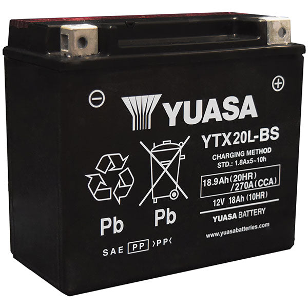 YUASA AGM BATTERY YTX20L-BS YUAM320BS