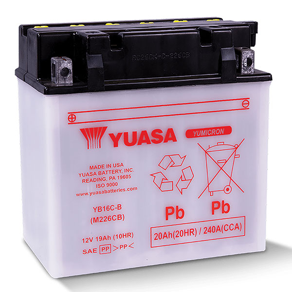 YUASA YUMICRON HIGH PERFORMANCE BATTERY YB16C-B YUAM226CB
