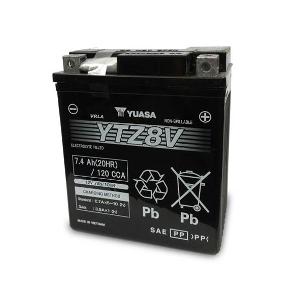 YUASA YTZ SERIES BATTERY YTZ8V (FA) YUAM728ZV