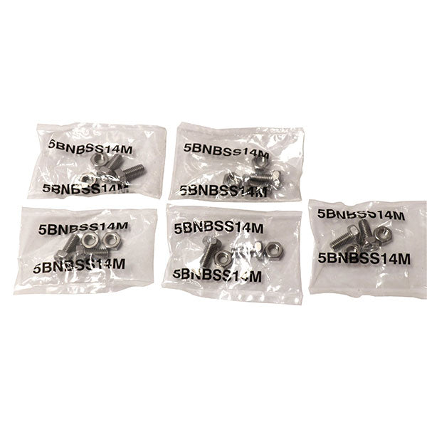 YUASA BATTERY BOLTS - 6 X 14 MM (5-PACK) PACKSSF14M PACKSSF14M