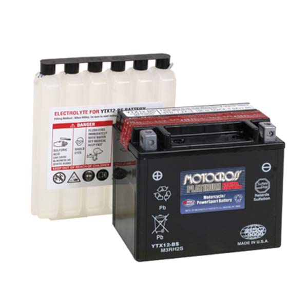 MOTOCROSS AGM HIGH PERFORMANCE BATTERY YTX12-BS MOFM3RH2S