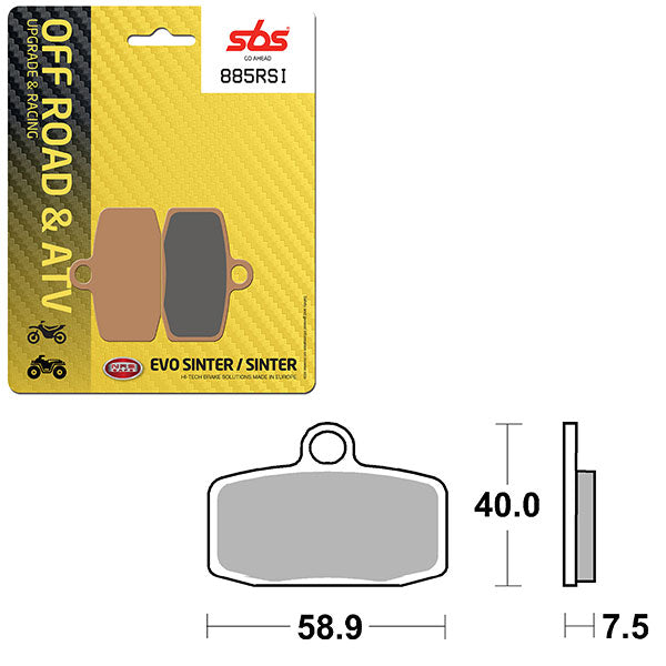 SBS EVO SINTER BRAKE PAD 6280885100