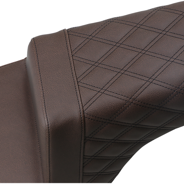 SADDLEMEN SEAT STEP UP PASS LS BRN I14-07-173BR