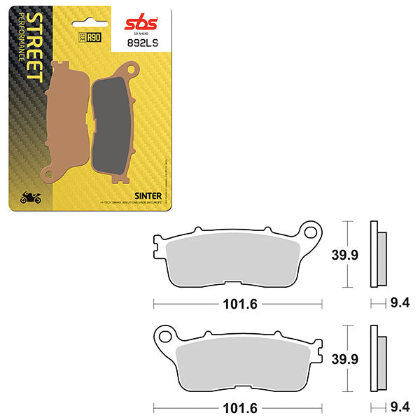 SBS PERFORMANCE LS SINTER BRAKE PAD 6260892100