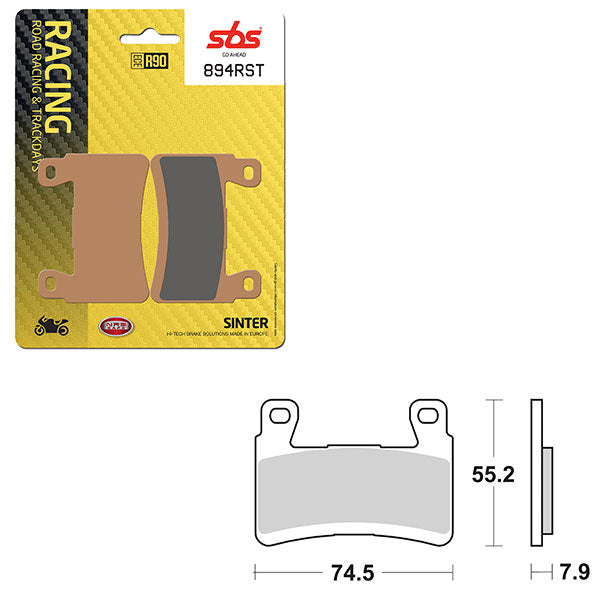 SBS ROAD RACING & TRACKDAYS SINTER BRAKE PAD 6470894100