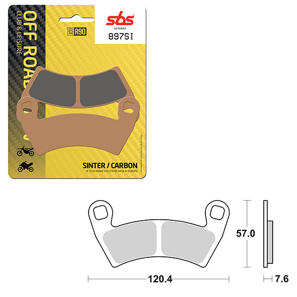 SBS ATV/UTV SINTER BRAKE PAD 6240897100