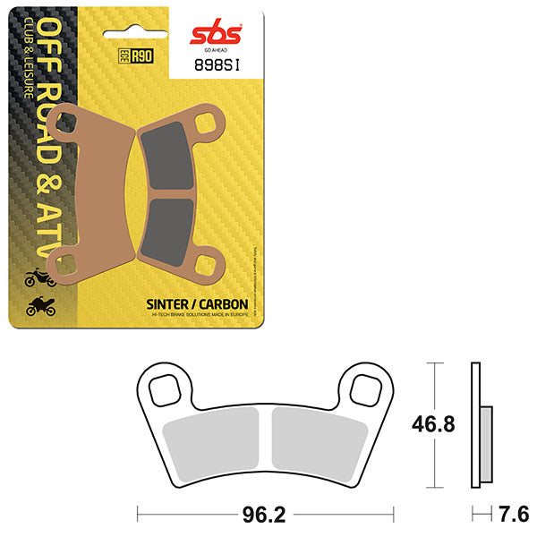 SBS ATV/UTV SINTER BRAKE PAD 6240898100