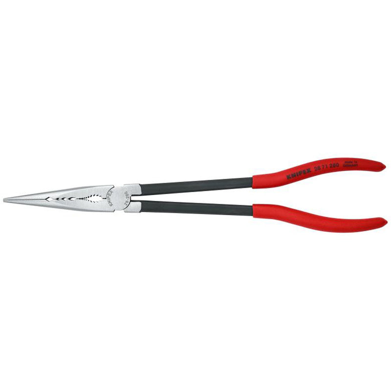 KNIPEX EXTRA LONG NEEDLE NOSE PLIERS STRAIGHT JAWS 28 71 280