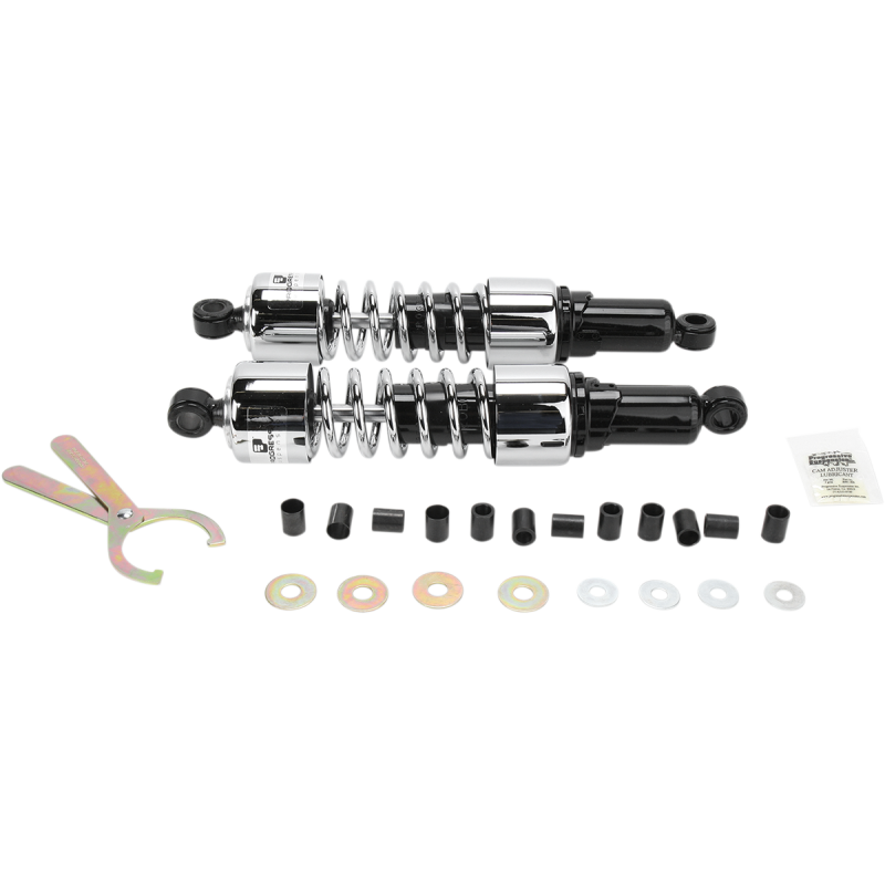 PROGRESSIVE SUSPENSION SHOCKS - 412 CRUISER SERIES - CHROME - 14.25" - STANDARD 412-4220C