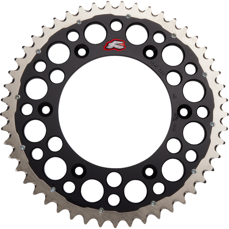 RENTHAL RENTHAL TWINRING SPROCKET 1540-520-49GP BLACK 1540-520-49GPBK