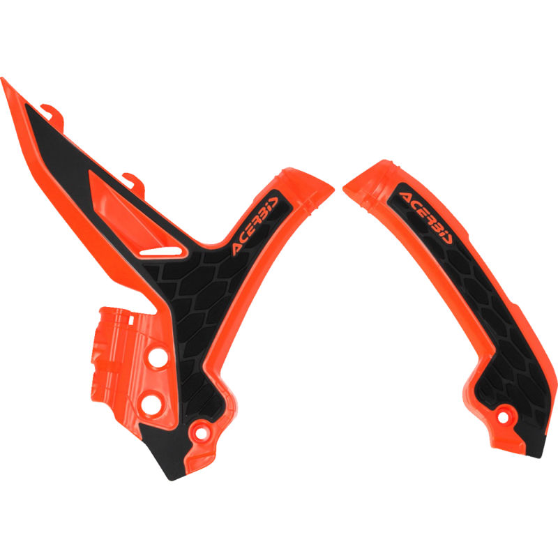 ACERBIS FRAME GUARDS XGRIP ORANGE/BLK SX125/250/300:23,SXF250-450:23 2975045225