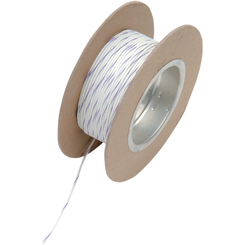 NAMZ WIRE 18G 100' WHITE/VIOLET NWR-97-100