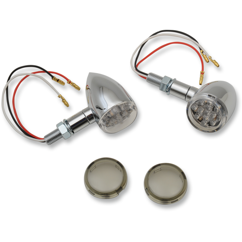 DRAG SPECIALTIES LIGHT CHR RD LED CLR/SMK 20-6390C/MIRQ