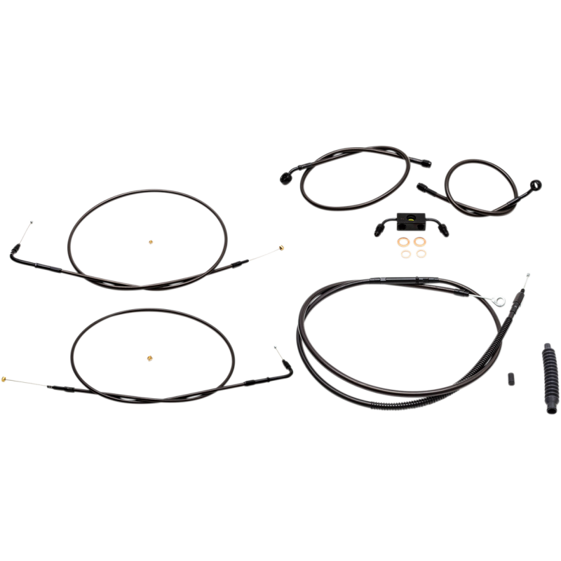 LA CHOPPERS CABLE KIT SS MIDNIGHT 15-17 ABS FXDF LA-8231KT-16M