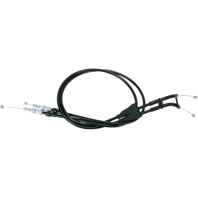 MOTION PRO THROTTLE CABLE P/PULL BLK VINYL SET 10-0115