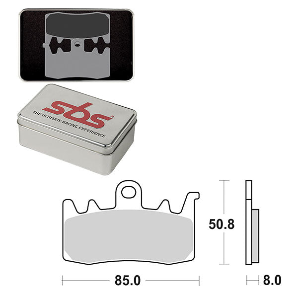 SBS DS-2 DUAL SINTER DYNAMIC RACING CONCEPT PAD 6410900106