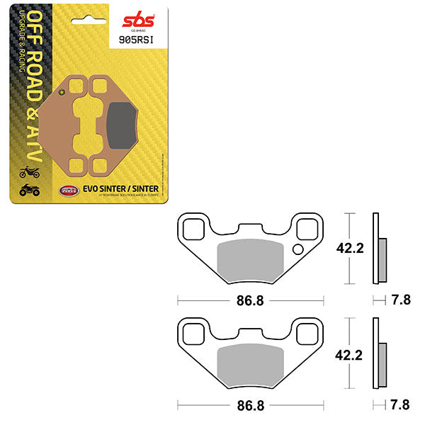 SBS EVO SINTER BRAKE PAD 6280905100