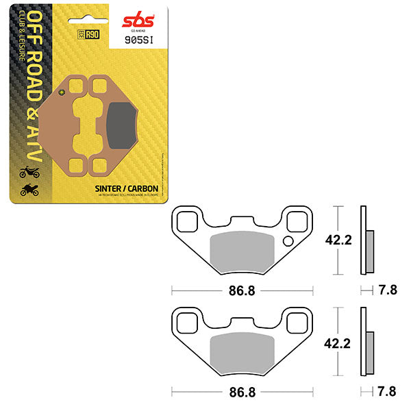 SBS ATV/UTV SINTER BRAKE PAD 6240905100