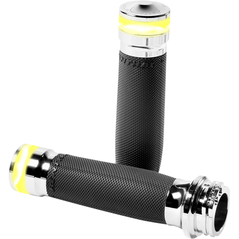 PERFORMANCE MACHINE GRIP CONTOUR LED CBL CHR 0063-2101M-CH