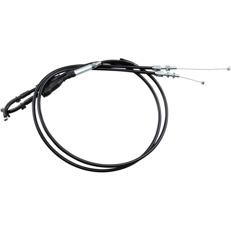 MOTION PRO THROTTLE CABLE PUSH-PULL BLACK VINYL SET 04-0196