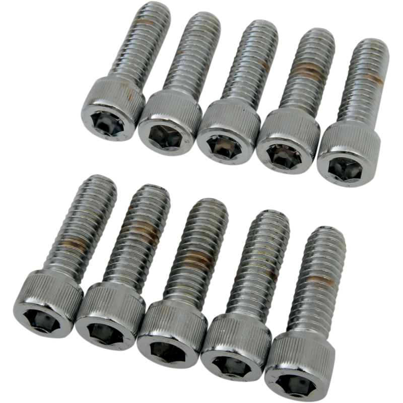 DRAG SPECIALTIES 5/16-18*1 ALLEN SCREWS(10) CY-CHROME MPB217