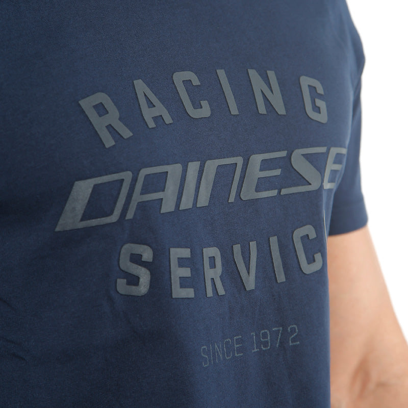 DAINESE PADDOCK T-SHIRT BLACK-IRIS/BLACK-IRIS 1896806-Z08-XXL