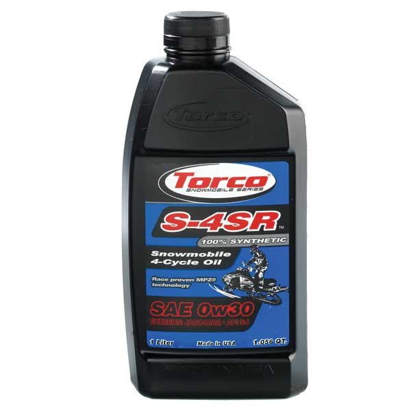 TORCO S-4SR SNOWMOBILE 4-CYCLE OIL SAE 0W30 100% SYNTHETIC 12PK 0W30 S650030C