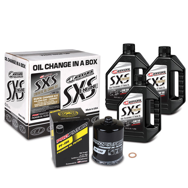 MAXIMA RACING OILS SXS QUICK CHANGE OIL KIT 5W50 POLARIS 90-189013