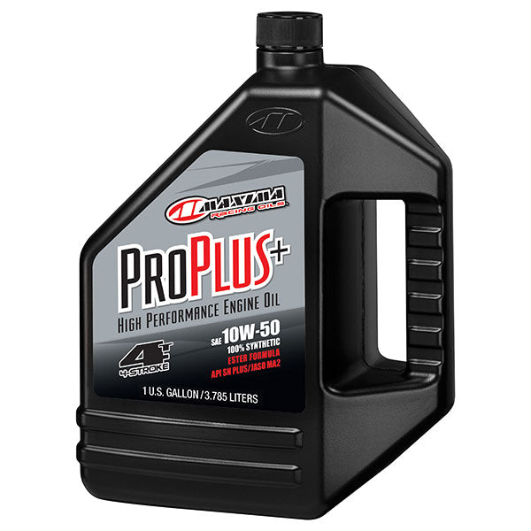 MAXIMA RACING OILS PRO PLUS+ SYNTHETIC 4-STROKE ENGINE OIL 10W50 128 OZ 30-199128-1