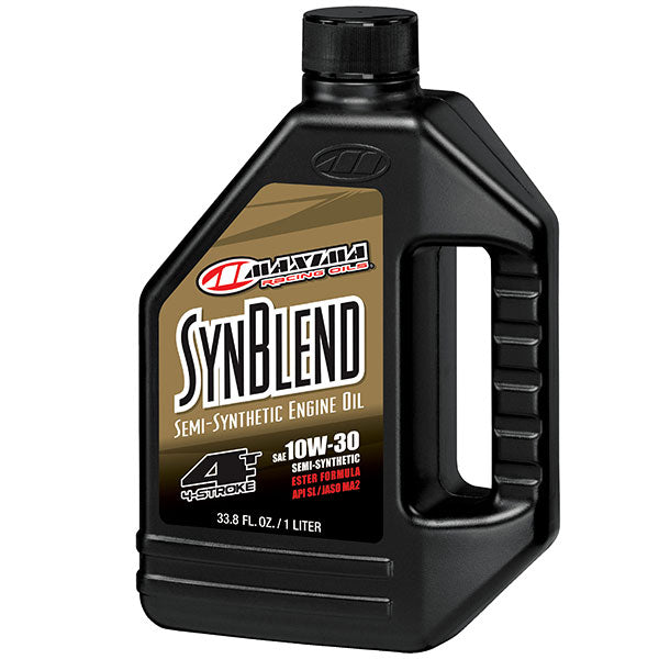 MAXIMA RACING OILS SYNTHETIC BLEND ESTER 4-STROKE ENGINE OIL 10W30 1L 30-32901B-1