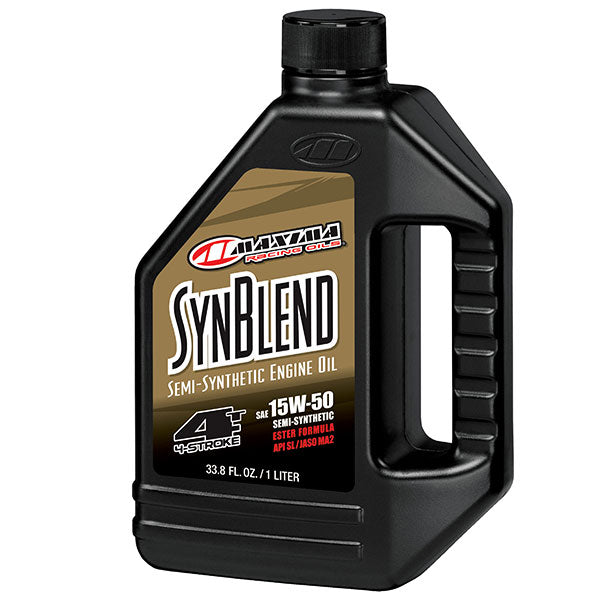 MAXIMA RACING OILS SYNTHETIC BLEND ESTER 4-STROKE ENGINE OIL 15W50 1L 30-36901B-1