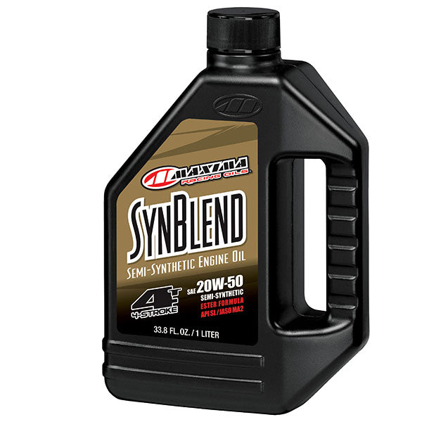 MAXIMA RACING OILS SYNTHETIC BLEND ESTER 4-STROKE ENGINE OIL 20W50 1L 35901B-1