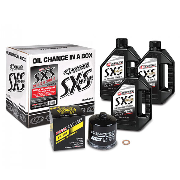 MAXIMA RACING OILS MAXIMA SXS QUICK OIL CHANGE KIT 10W-50 POLARIS 90-219013-TXP