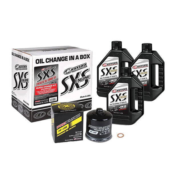 MAXIMA RACING OILS MAXIMA SXS QUICK OIL CHANGE KIT 5W-50 POLARIS 90-189013-TXP