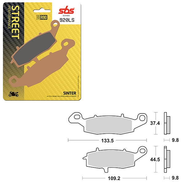 SBS PERFORMANCE LS SINTER BRAKE PAD 6260920100