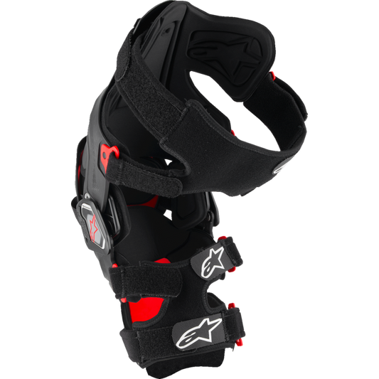 ALPINESTARS RK-7 PLASMA KNEE BRACES BLK/RD M 6500825-13-M