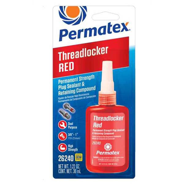 PERMATEX MEDIUM STRENGTH THREADLOCKER BLUE, 36 ML 26242