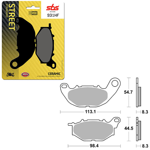 SBS ATV/UTV CERAMIC BRAKE PAD 6190931100