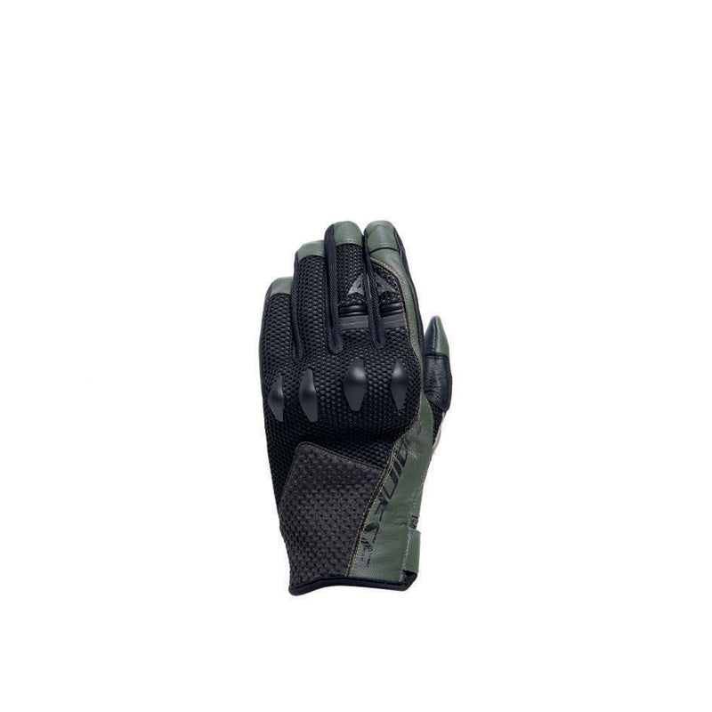 DAINESE KARAKUM ERGO-TEK GLOVES BLK/ARMY-GREEN M 1815968-70H-M